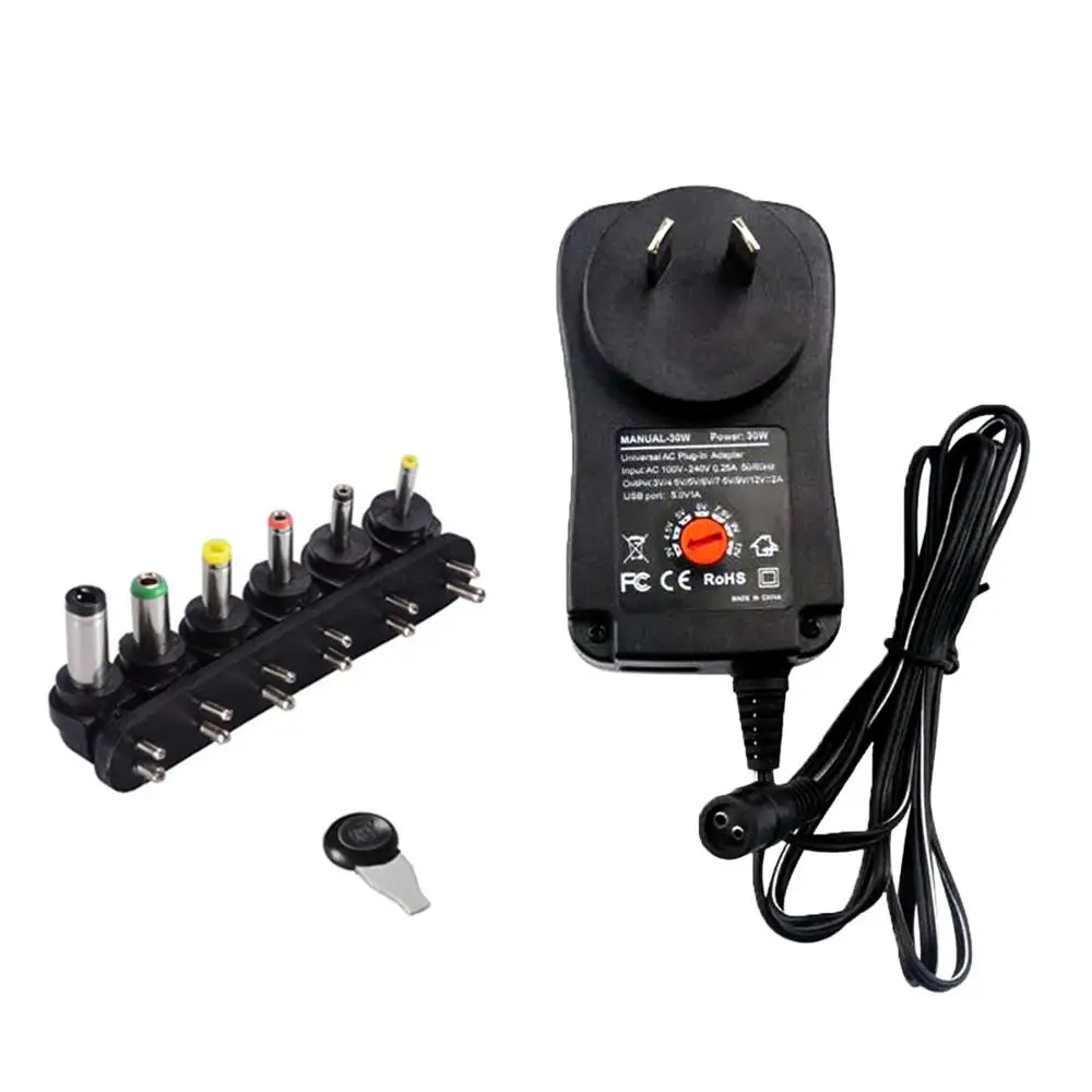3V 4,5 V 5V 6V 7,5 V 9V 12V 2A/2,5 A AC/DC Einstellbare Power Adapter AU Stecker Universal Power Adapter USB