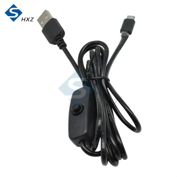 Micro-USB-Netzteil-Ladekabel mit EIN/AUS-Schalter für Raspberry Pi, 1,5 m Kabel, USB-Versorgungsladegerät