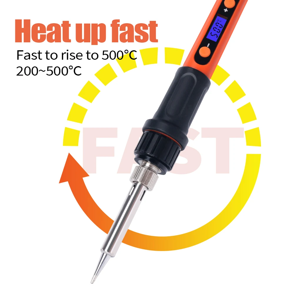 100W Digitale Elektrische Lötkolben Kit Set Temperatur Einstellbar – Bild 3