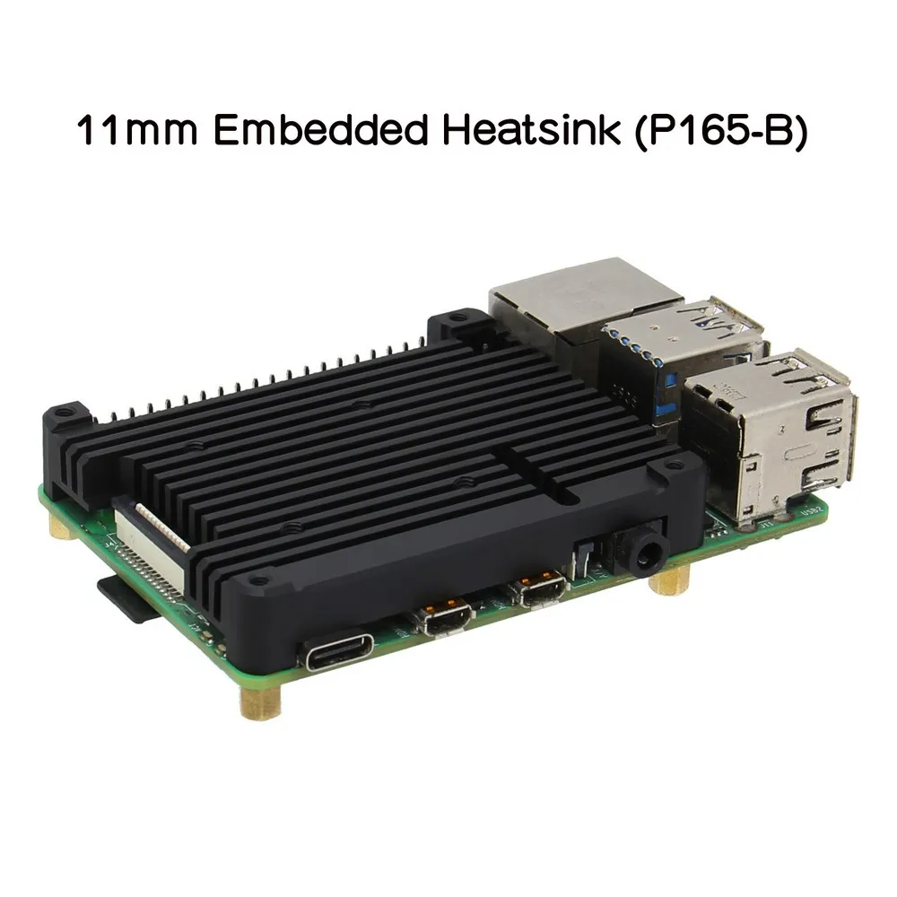 Raspberry Pi 4B 11mm Embedded Kühlkörper/Kühler P165-B für Raspberry – Bild 2