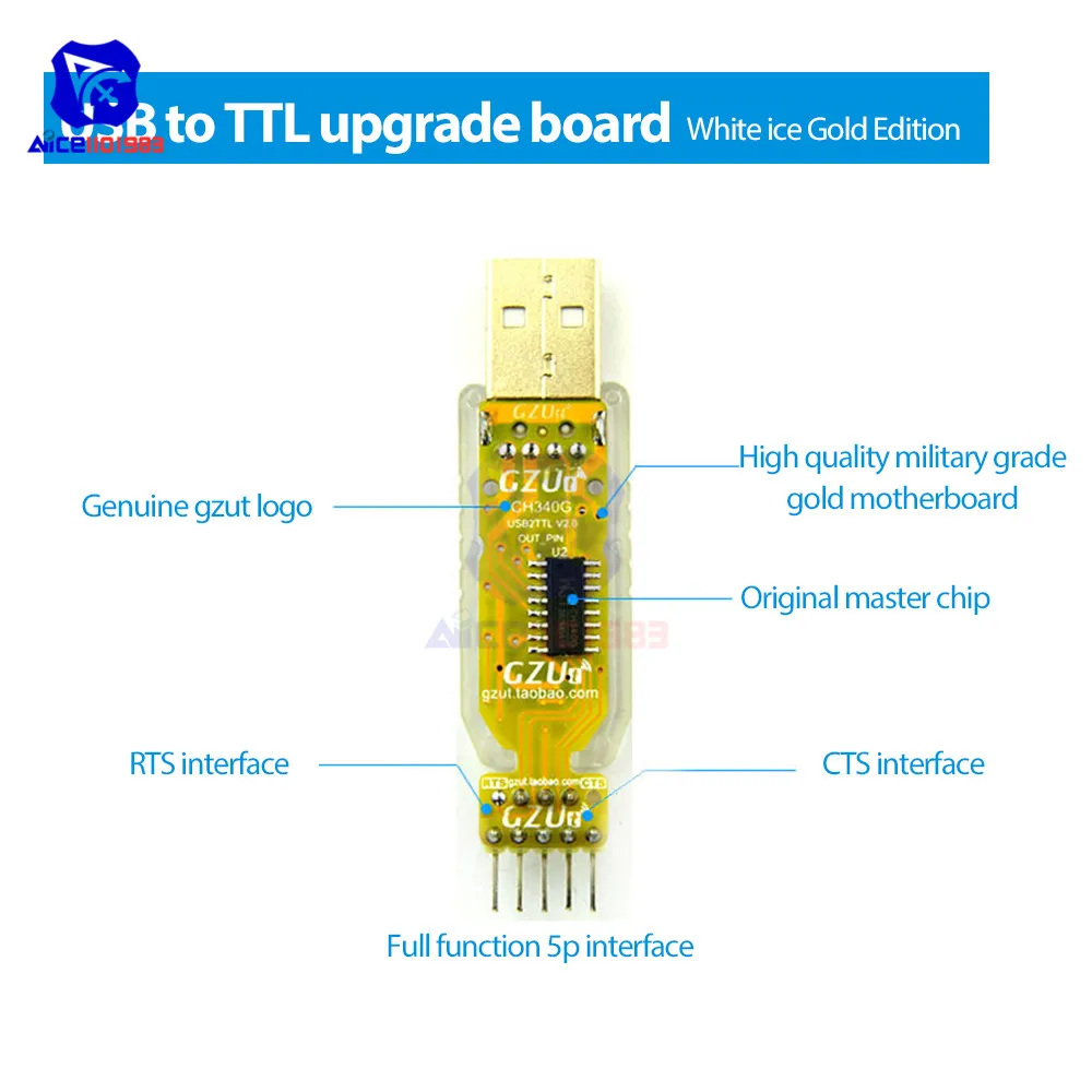 Diymore CH340 CH340G USB zu TTL Programmierer USB Serielle Upgrade – Bild 6
