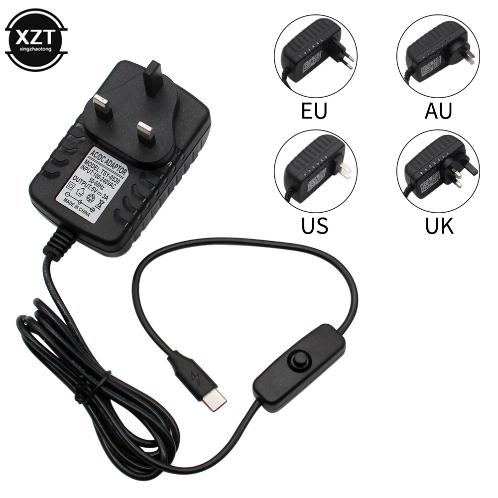 Raspberry Pi 4 Typ-C Netzteil 5V 3A Power Adapter Mit ON/OFF Schalter – Bild 6