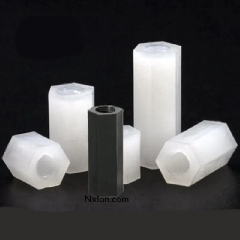 Nylon-Abstandshalter (Weiblich-Weiblich) M2 M2.5 M3 M4 M5 M6 *L Weiß – Bild 2