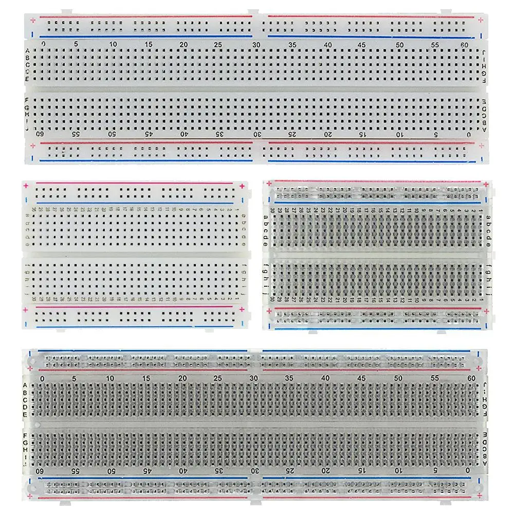 400/830 Punkte Steckbrett 830 Punkte Steckbrett MB-102 Lötfreie PCB-Testplatine 400-Loch-Steckbrett MB102