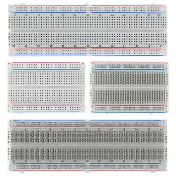 400/830 Punkte Steckbrett 830 Punkte Steckbrett MB-102 Lötfreie PCB-Testplatine 400-Loch-Steckbrett MB102