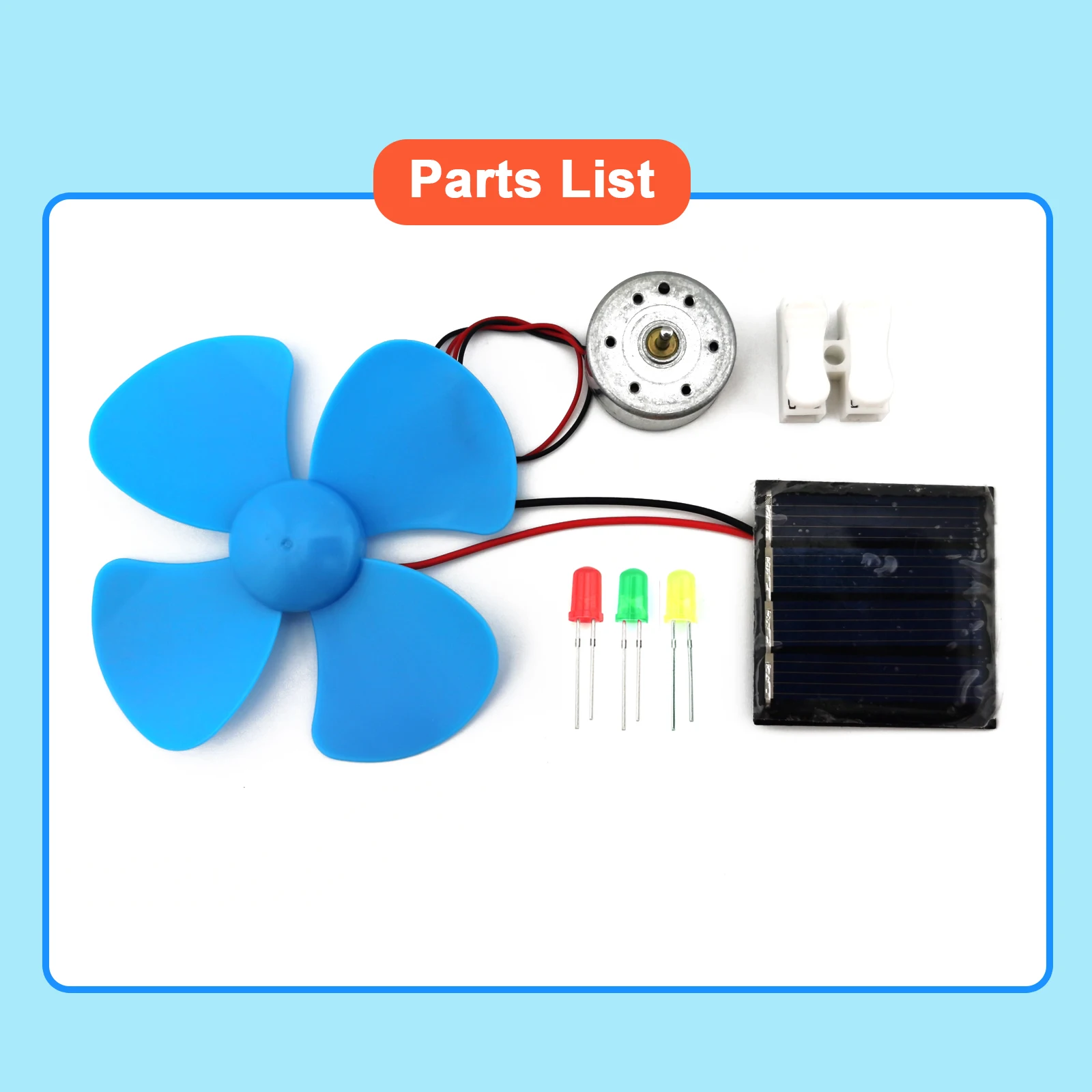 Solar Panel Test Studie Forschung Kit Wind Power Generator DC Motor – Bild 4