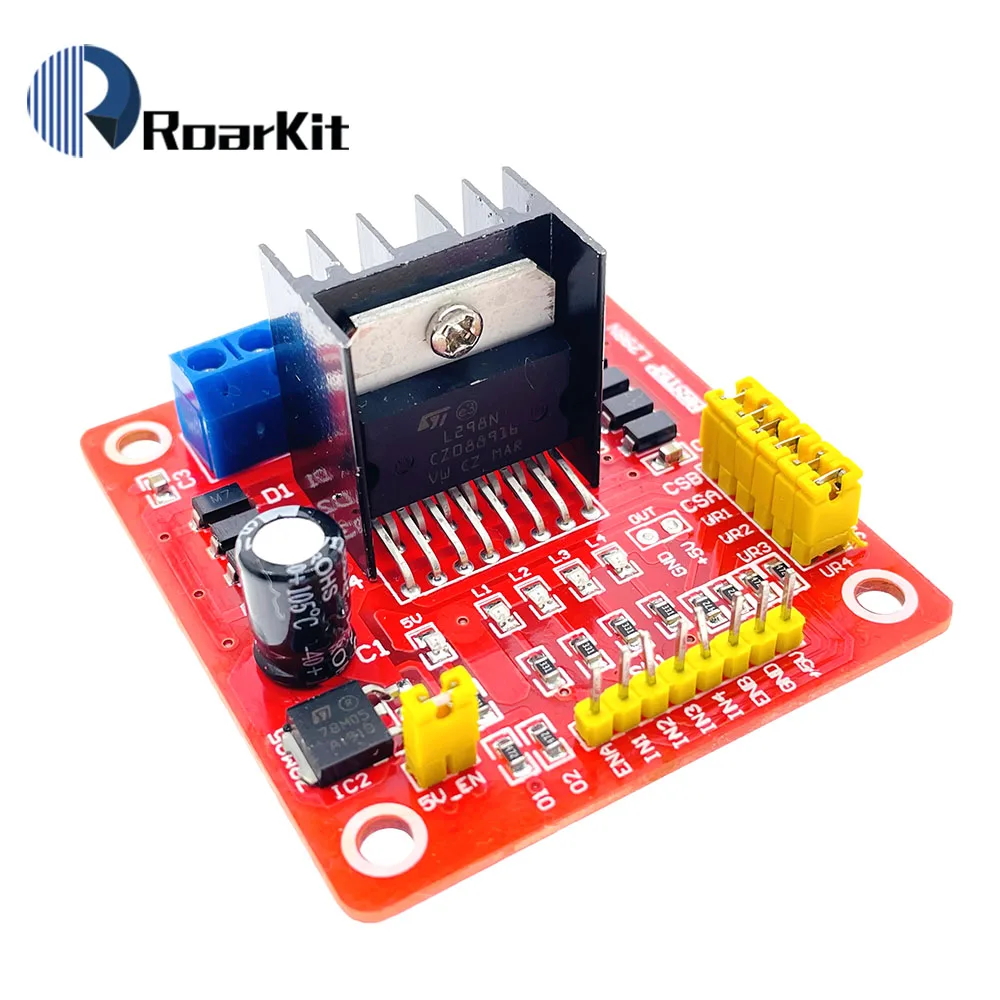 L298N DC Motor Treiber Modul Schrittmotor Dual H Brücke Max 20W 2A / Brücke für Arduino
