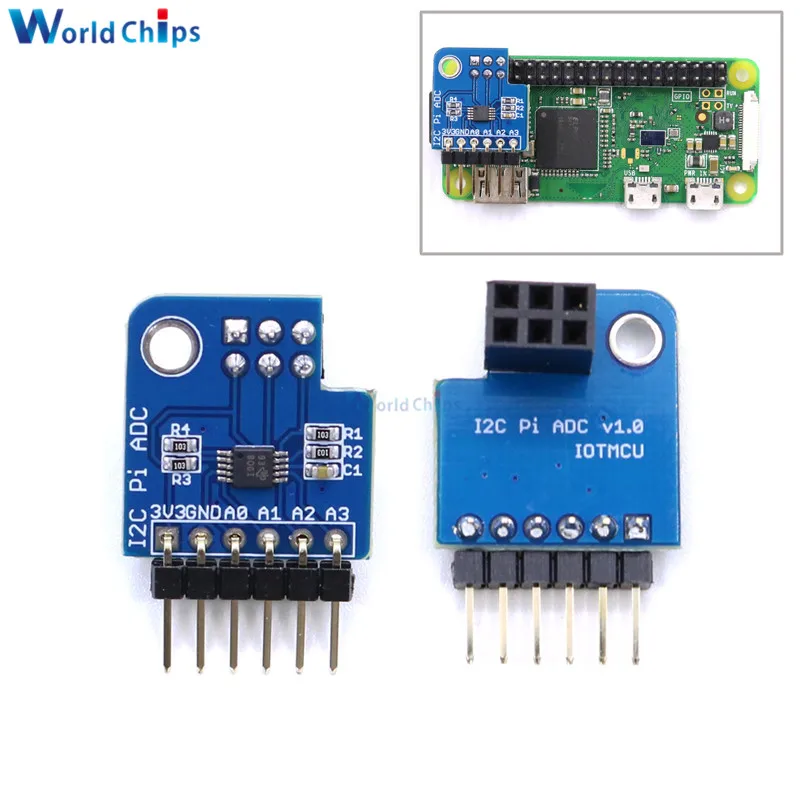 ADS1115 I2C IIC Pi ADC Analog Digital Converter Modul 16 Bit Konverter 3,3 V für Raspberry Pi 1/2 /3/null/A