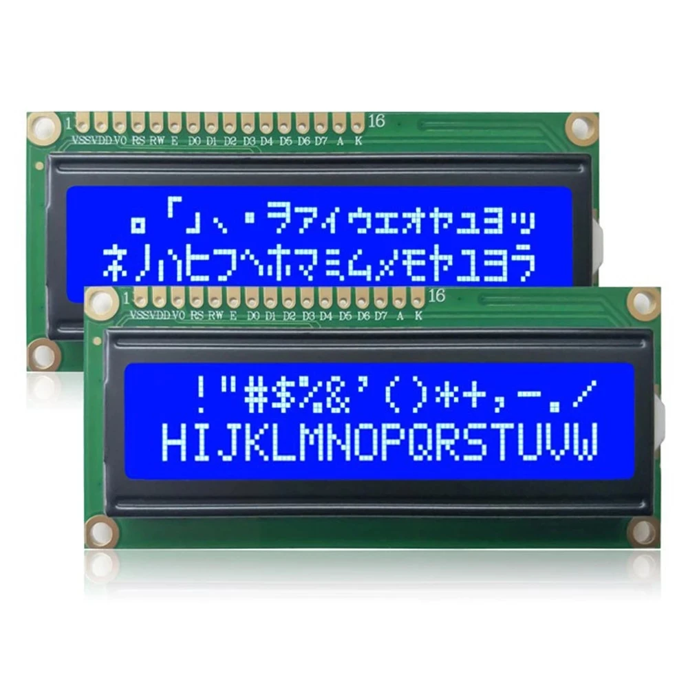 LCD1602 1602-Modul, blauer/grüner Bildschirm, IIC/I2C, 16 x 2 Zeichen – Bild 4
