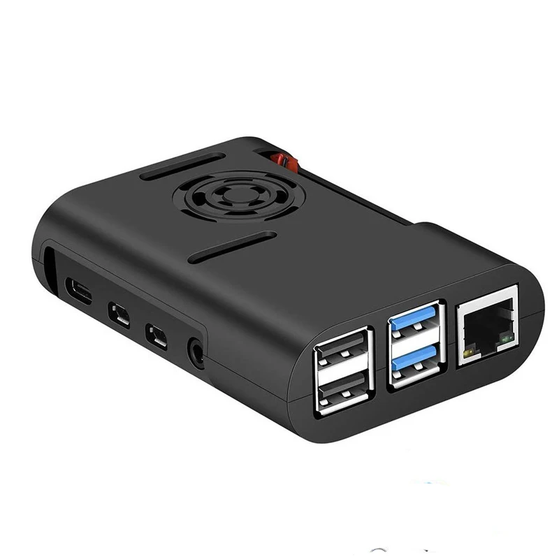 Raspberry Pi 4 Modell B ABS Fall mit Lüfter und Kühlkörper Kit – Bild 2