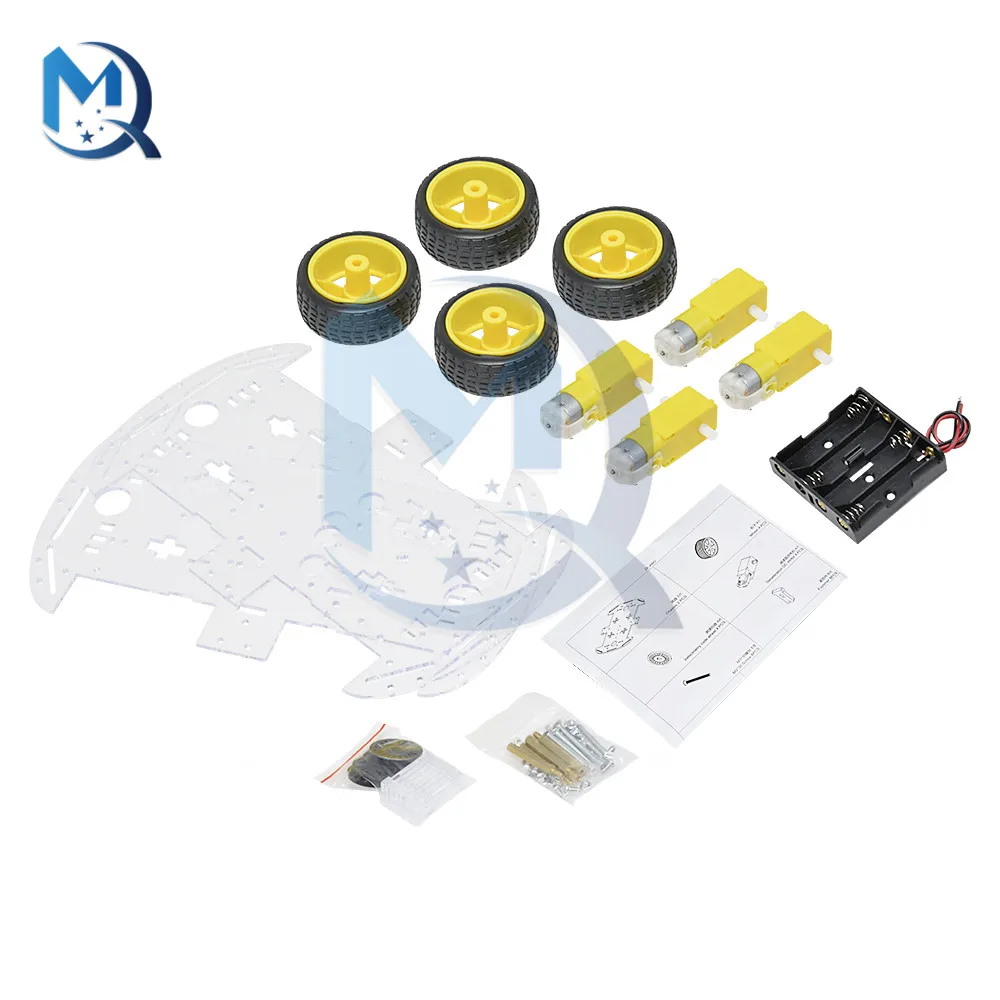 Smart Auto DIY Kit 4WD 4-rad Smart Roboter Auto Chassis Kits – Bild 3