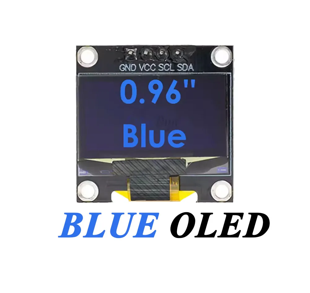 0,96 Zoll OLED-Displaymodul SSD1306-Treiber 128*64 Auflösung IIC I2C – Bild 2