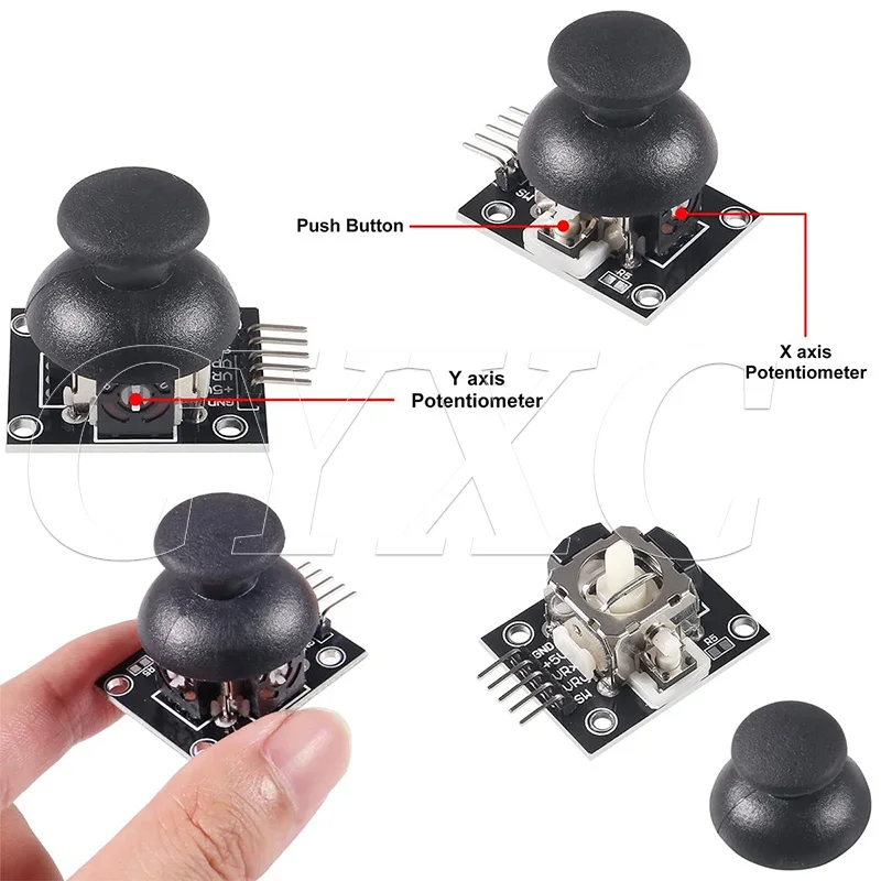 KY-023 Dual-Achsen XY Joystick Modul Höhere Qualität PS2 Joystick – Bild 2