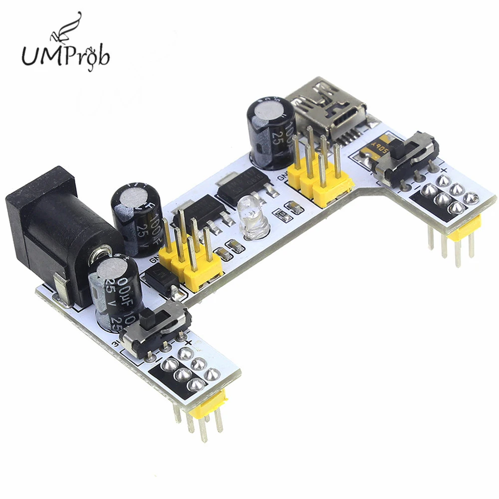MB-102 mb102 dc 7-12v mini usb 2 kanal board interface bread board netzteil modul für arduino