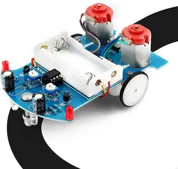 Smart Car Soldering Project Kits D2-5 Smart Tracking Robot Car Sets Löten Lernen Elektronik Set für DIY