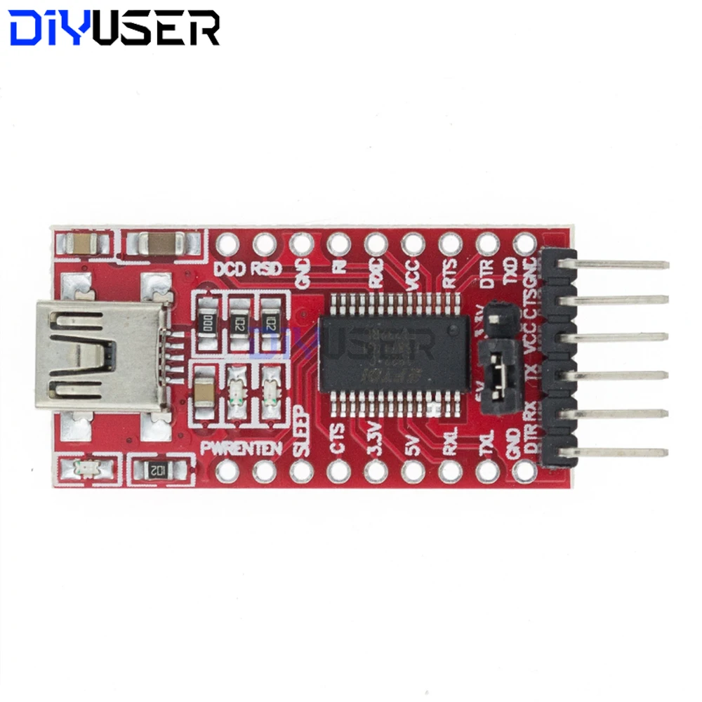 FT232RL USB zu TTL Serieller Konverter 3,3V/5V Dual-Spannung Pro Mini – Bild 3