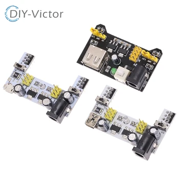MB102 Breadboard Spezielles Netzteilmodul Mini Micro USB Schwarz Weiß 2-Wege 3,3 V 5 V MB-102 lötfreies