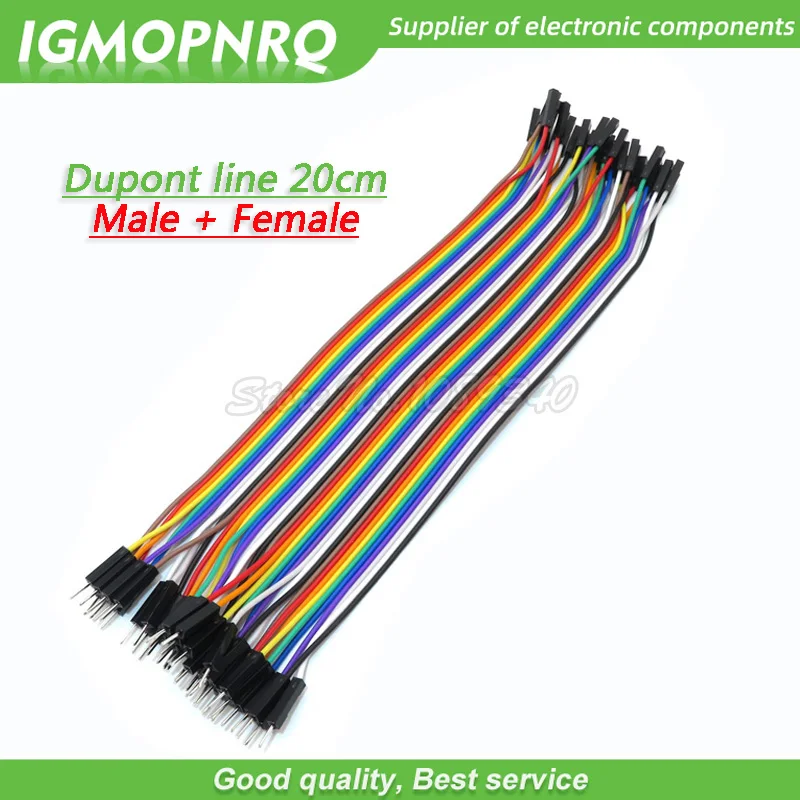 40PIN 20CM Dupont Line Stecker auf Stecker + Buchse und Buchse – Bild 6