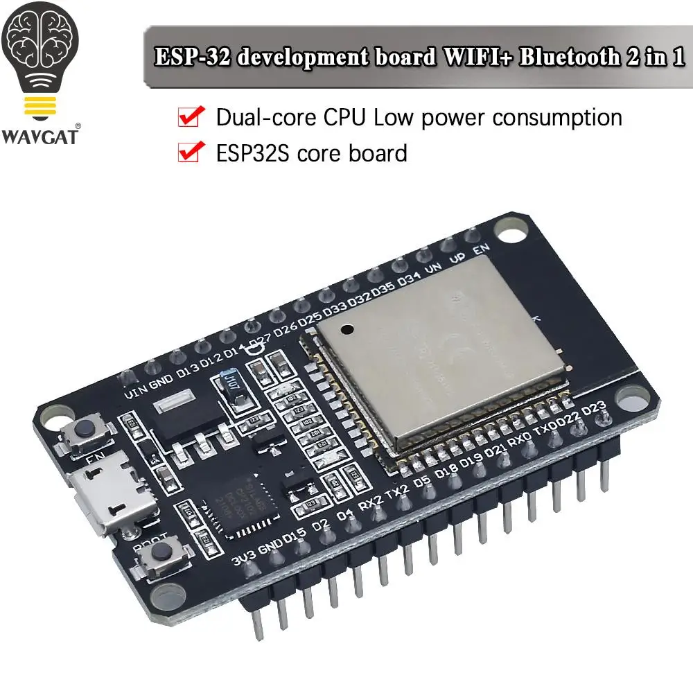 ESP-32S ESP-32 Entwicklungsboard WiFi Wireless Bluetooth Antennenmodul für Arduino 2,4 GHz Dual Core ESP32S