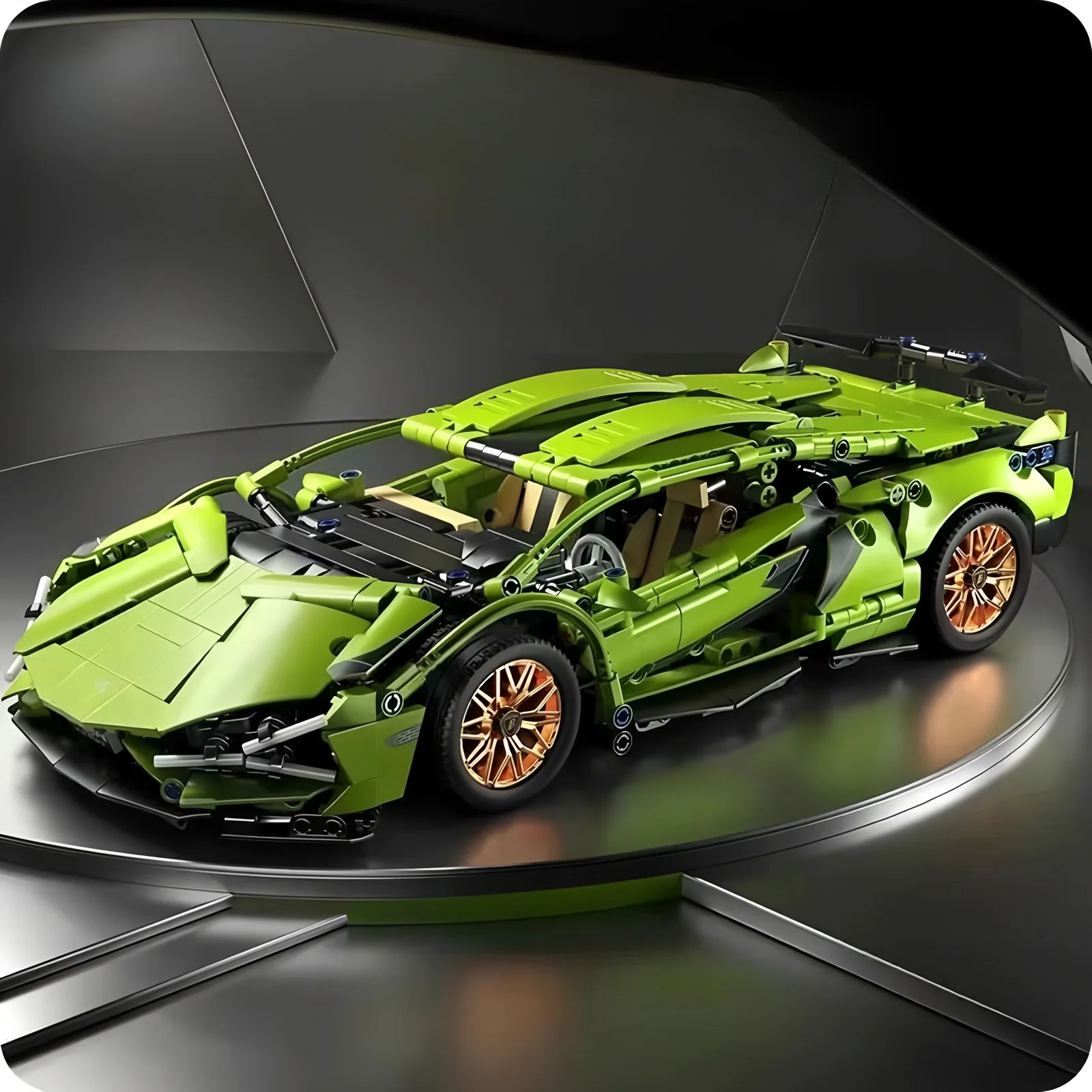 Technisches Rennwagenmodell RC Baustein Sportwagen 1:14 DIY Supercar – Bild 3