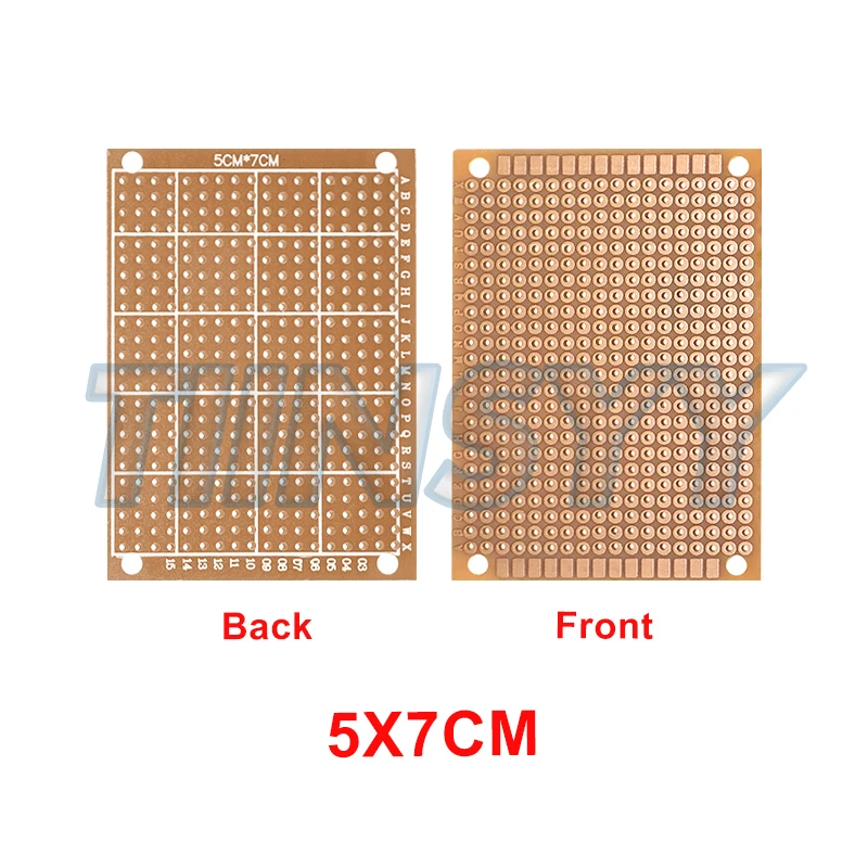 5x7CM PCB Prototyp-Kit Protoboard Leiterplatte Testplatine (10 Stück) – Bild 2