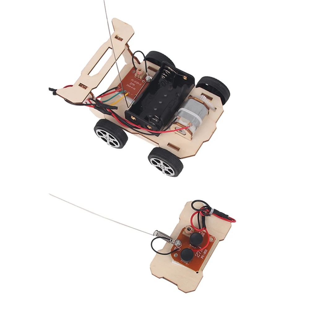 DIY RC Auto Modell Montieren Kit Mini Lehre Lernen STEM Projekt – Bild 3