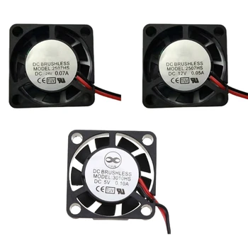 Langlebiger Mini 25mm Lüfter DC5V/12V/24V Hydraulik lager bürsten los 2507 Kühlkörper Kühler Kühlkörper Lüfter