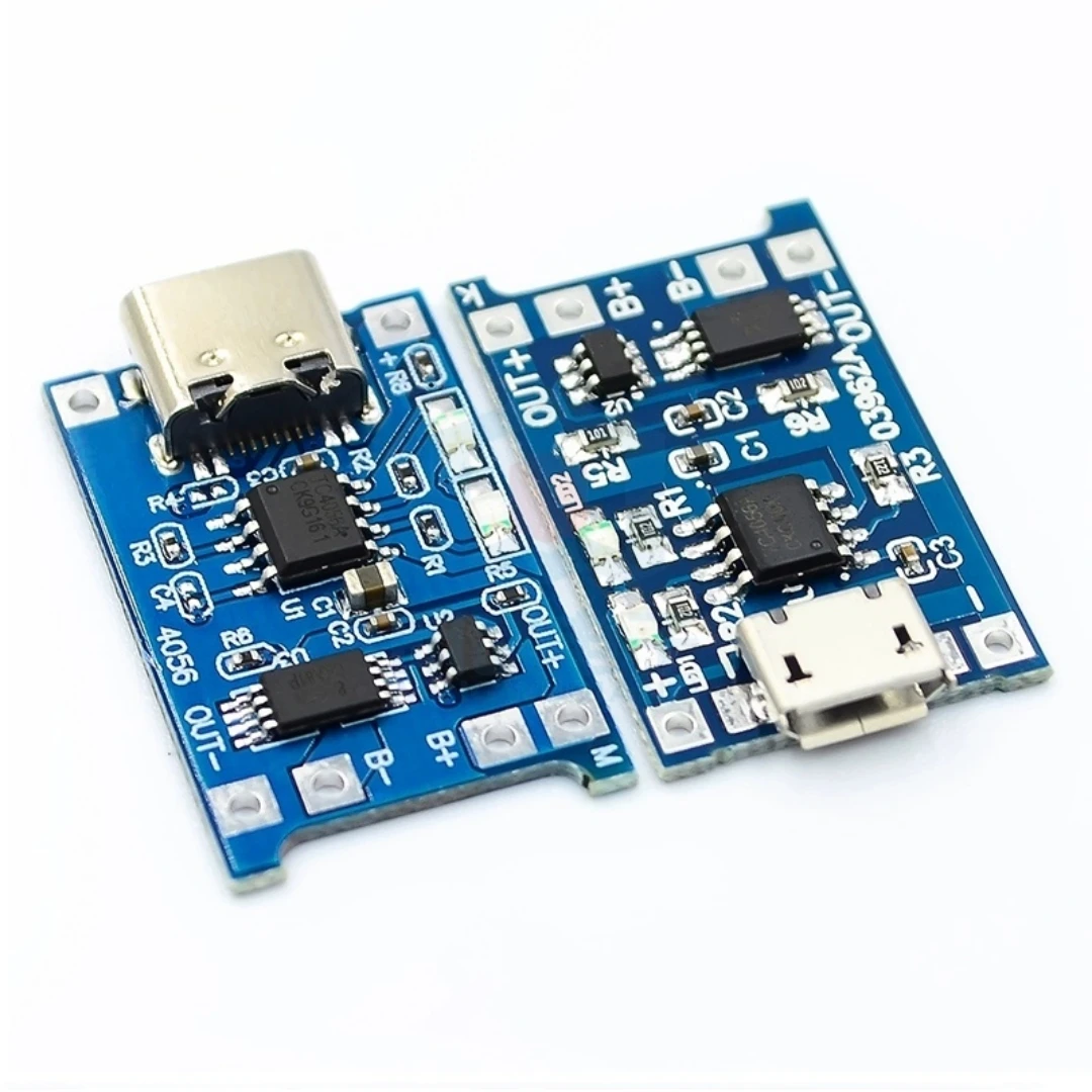 5V 1A 18650 TP4056 Lithium-Batterie Lade Board Lade Modul Typ-C Micro USB Mit Schützen Dual Funktionen