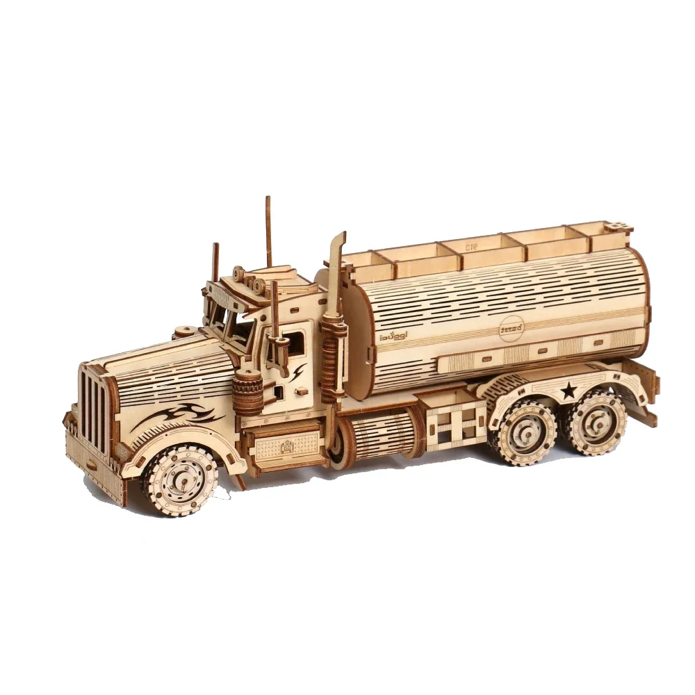 3D Holz Bausteine Spielzeug Kits DIY Montessori Pädagogisches Bau – Bild 2