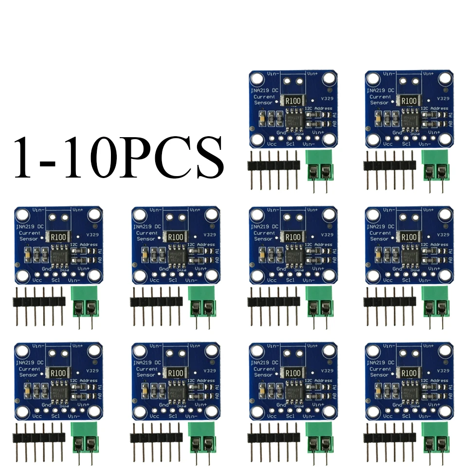 MCU-219 INA219 I2C-Schnittstellen Zero-Drift bidirektionales Strom-/Leistungsüberwachungssensormodul