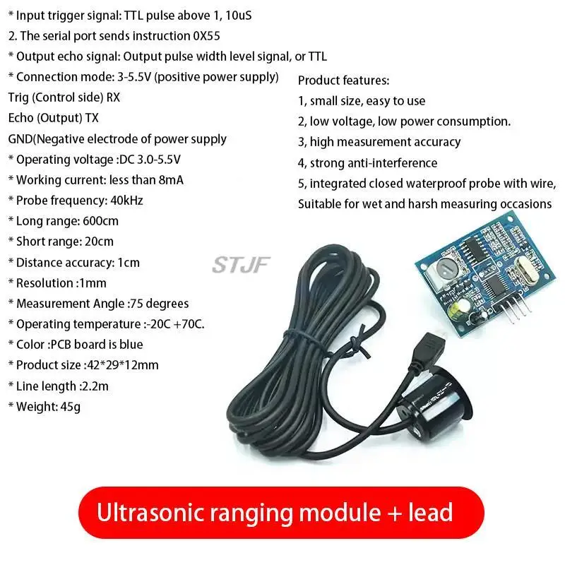 HC-SR04 HYSRF05 US-15/16/26/25/100 Ultraschall-Entfernungsmessmodul-Se – Bild 4