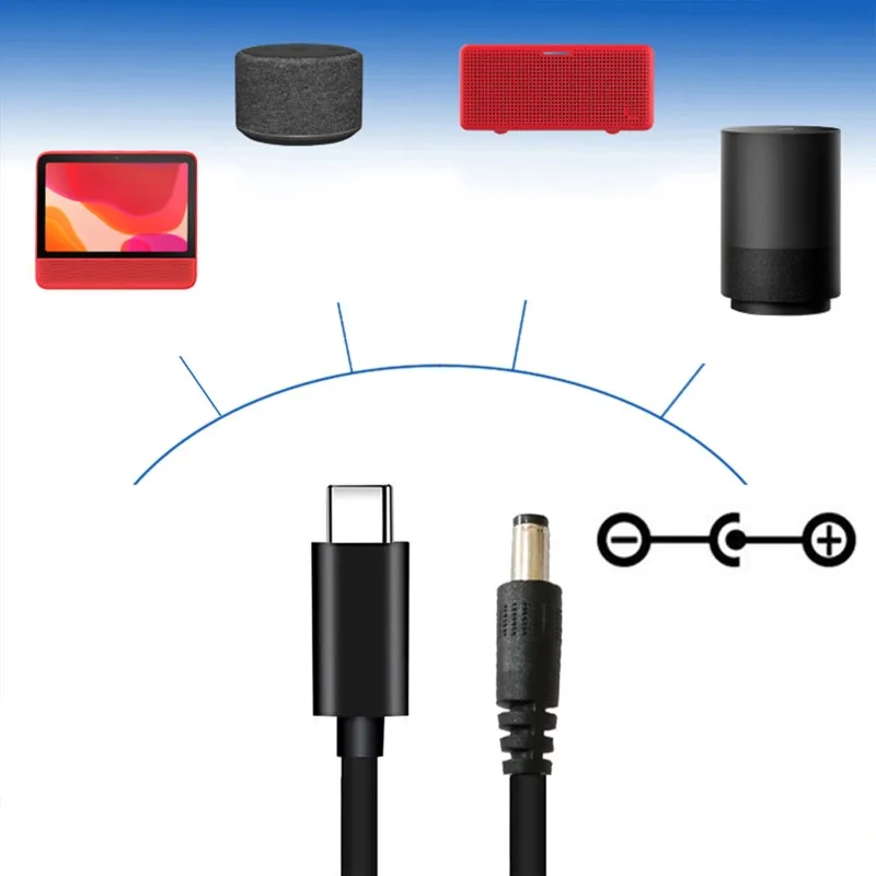 USB C Typ C PD zu 9V 12V 15V 20V 5,5x2,1mm Netzteil kabel für Wireless – Bild 2