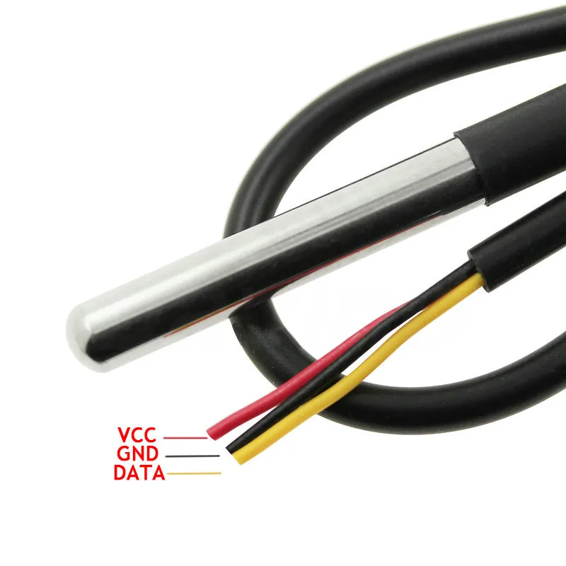 DS1820 edelstahl paket Wasserdicht 1 2 3 Meter DS18b20 temperatur – Bild 6