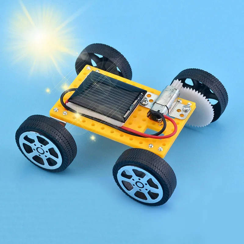 DIY Solar-Auto Bausatz STEM Lehrreiches Wissenschaftsexperiment Spielzeug Mini-Fahrzeugmodell Kinder