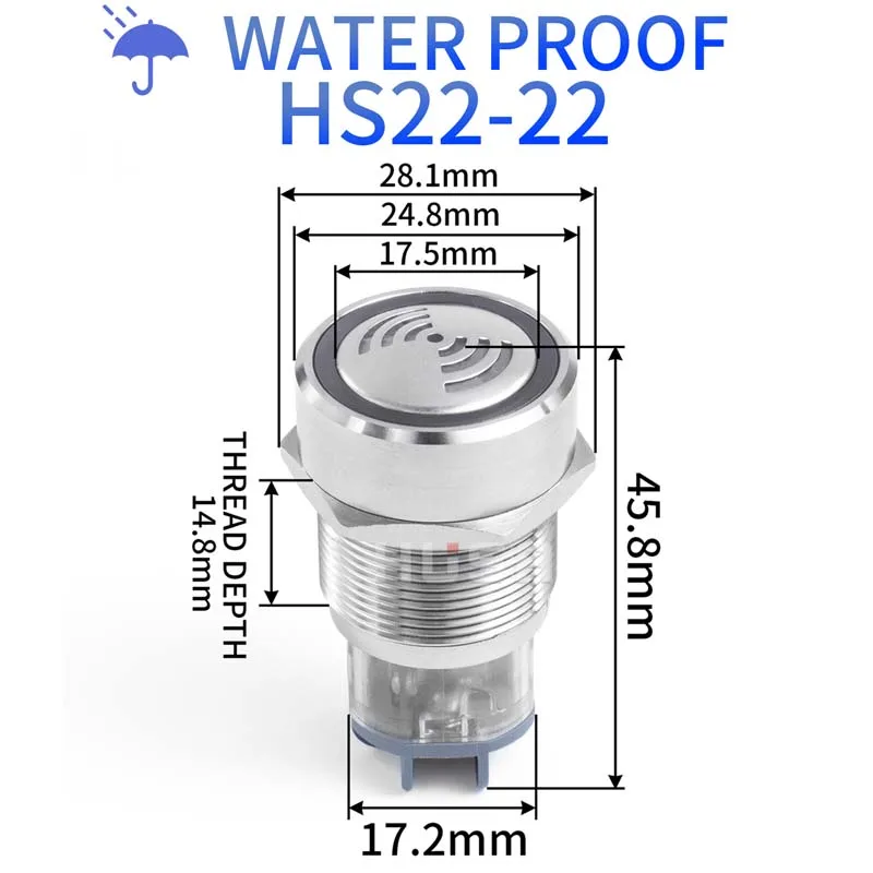 Metall-Summer AD16-22 12V/24V/220V 16mm/19mm/22mm – Bild 3