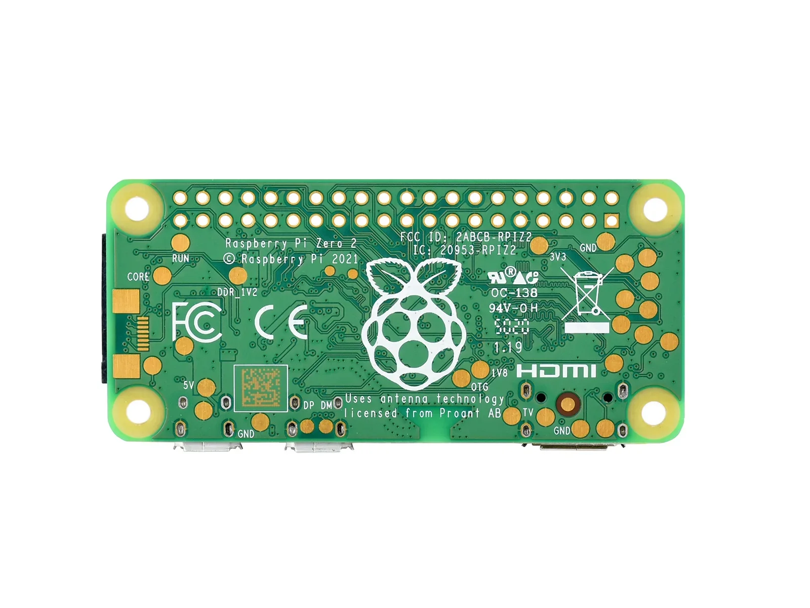 Raspberry Pi Zero 2 W 1GHz Quad-Core Arm Cortex-A53 CPU, WLAN – Bild 3
