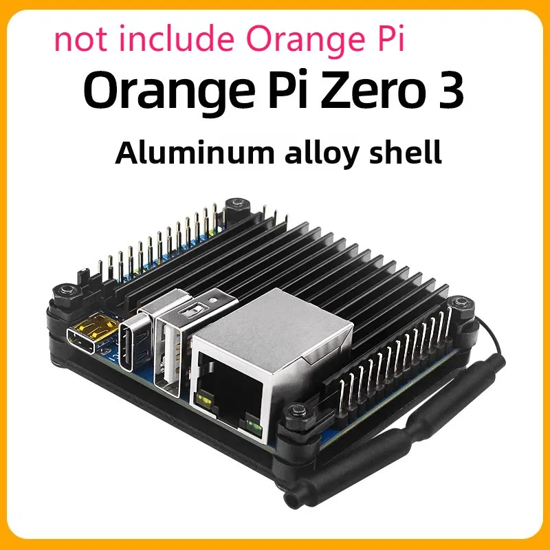 Orange Pi Zero 3 Aluminiumgehäuse Metall Passives Kühlgehäuse Silikon-Kühlkörper für OPI Zero 3 1 2 4 GB Board