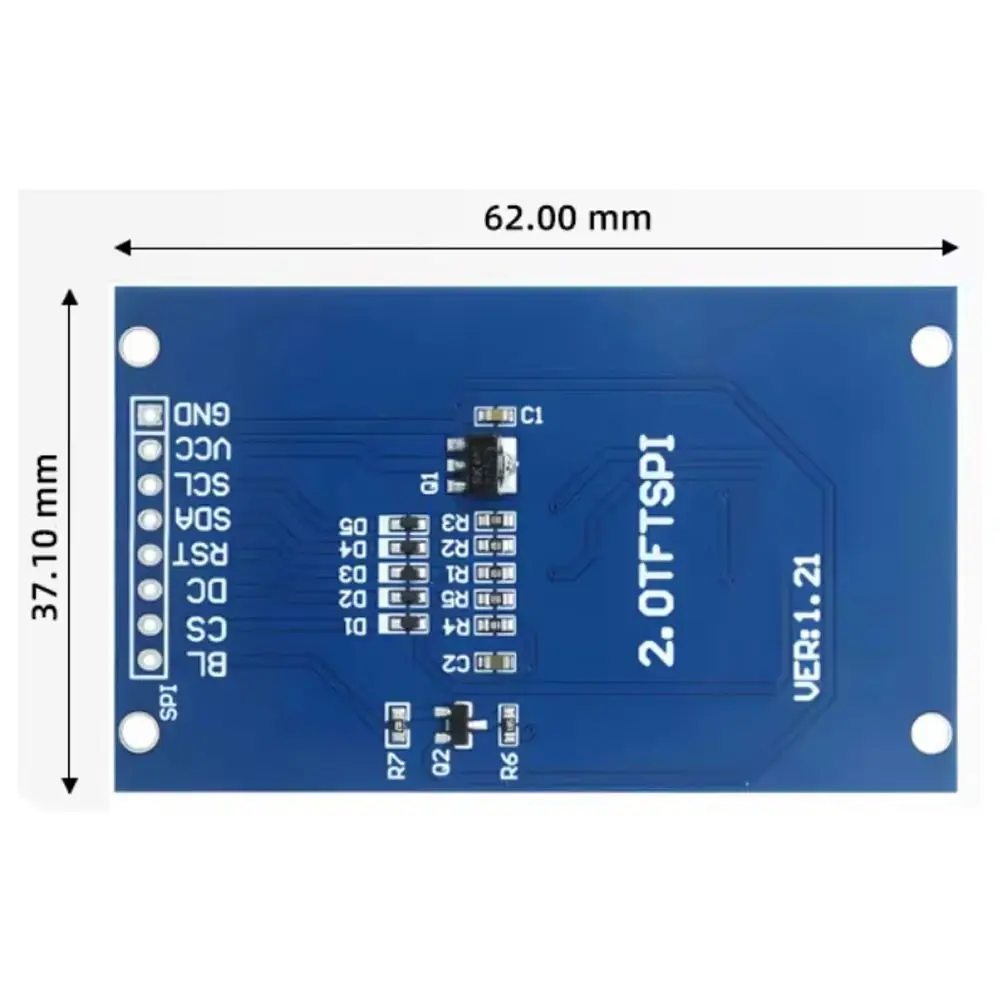 2,0-Zoll-TFT-Anzeigemodul ST7789VW Treiber 8PIN 240*320 4-Zeilen SPI – Bild 3