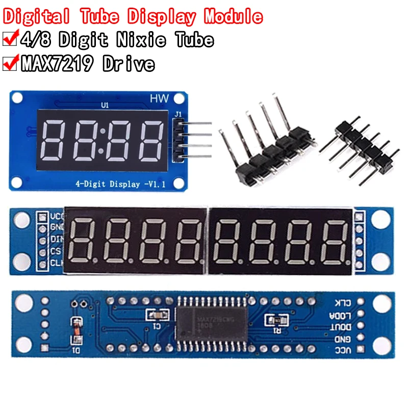 Tm1637 4 Bit max7219 8-Bit-Digital-LED-Anzeigemodul 7 Segment 0,36 Zoll Uhr rote Anoden röhre vier serielle