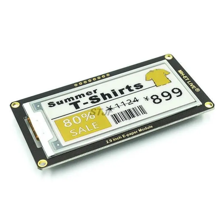 2,9" 2,9 Zoll Epaper Modul E-Paper E-Ink EInk Display Bildschirm SPI – Bild 6