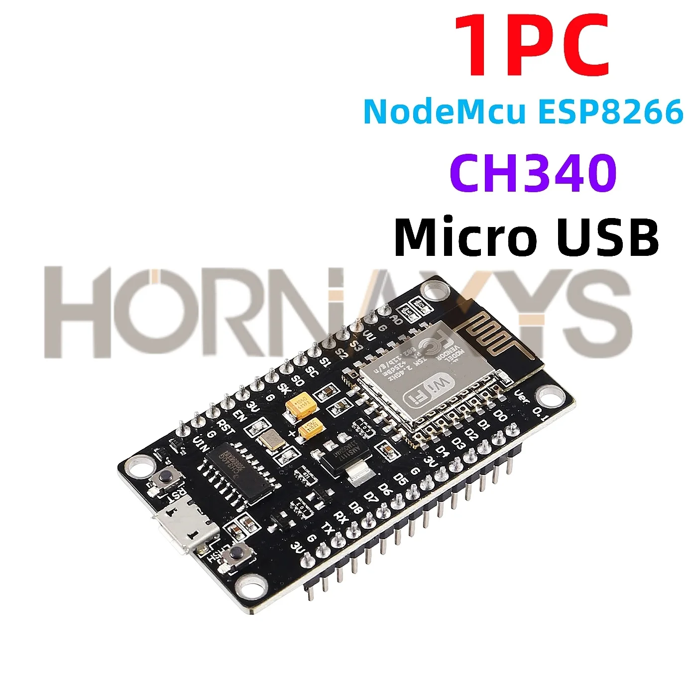 ESP8266 NodeMCU LUA CH340 ESP-12E WiFi Internet Development Board 4M Flash Serielles Drahtlosmodul für Arduino
