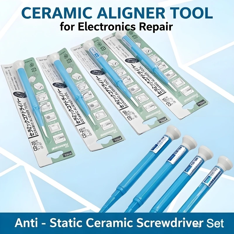 ESD Safe Anti-Static Ceramic Screwdriver Set Non-Magnetic Precision Tools Kit BGA LCD for Soldering Station