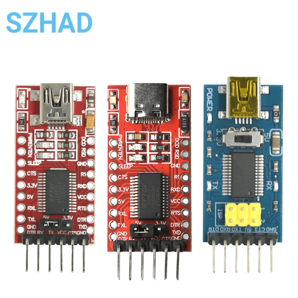 FT232RL FTDI USB 3,3 V 5,5 V zu TTL Serielles Adaptermodul FT232 Mini USB ZU TTL 232