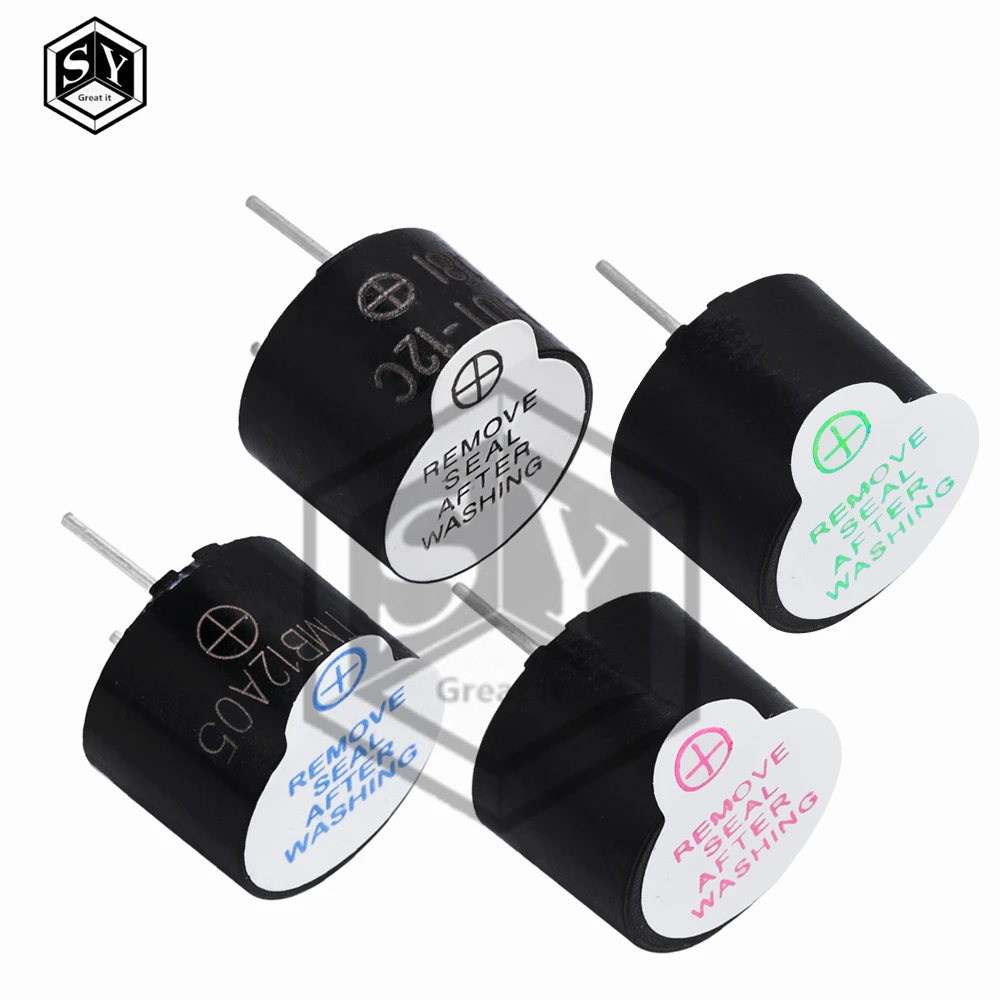 3/5/12/24 V Aktiver Summer Magnetischer langer Dauerton Alarmton 12 mm MINI Aktive Piezo-Summer Passend