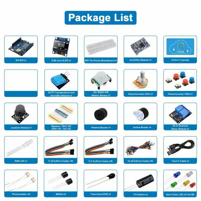 2024 Neues Arduino Starter Kit Kompatibel mit UNO R4 WiFi – Bild 2