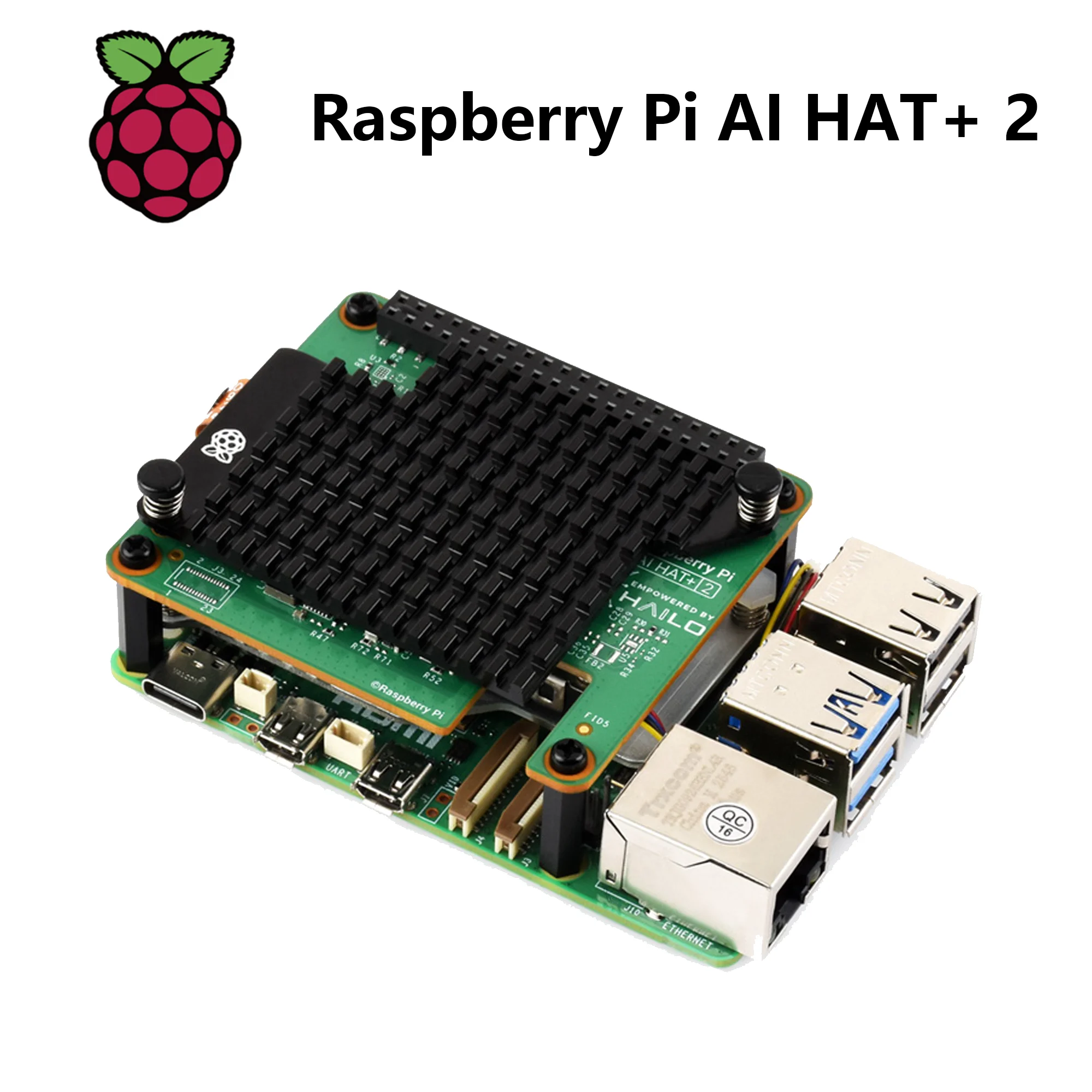 Raspberry Pi AI HAT+ 2 8 GB RAM mit Kühlkörper, Hailo-10H – Bild 3
