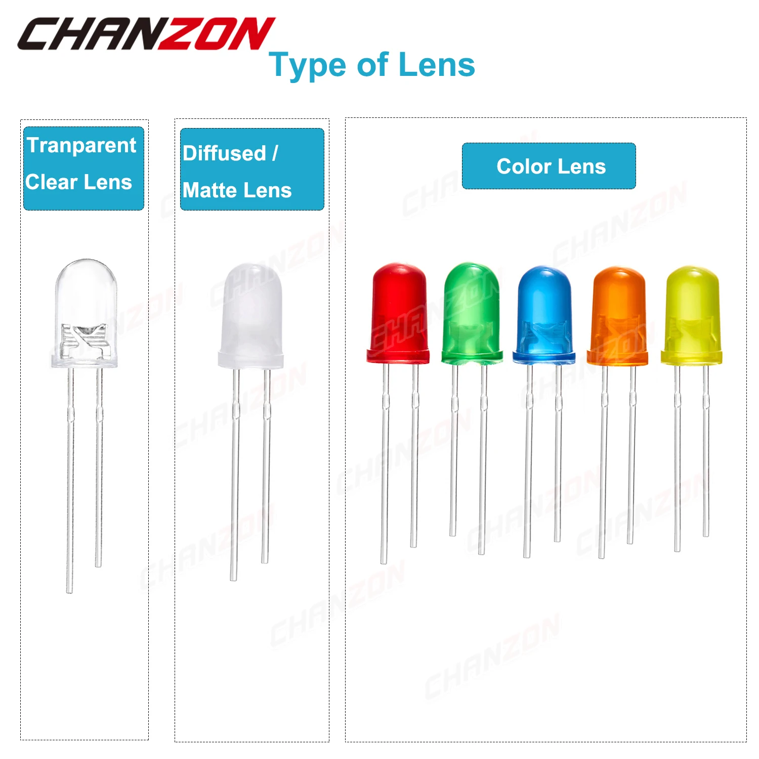 5-mm-LED-Dioden-Kit, ultrahell, warmweiß, rot, grün, blau, UV-Lila – Bild 4