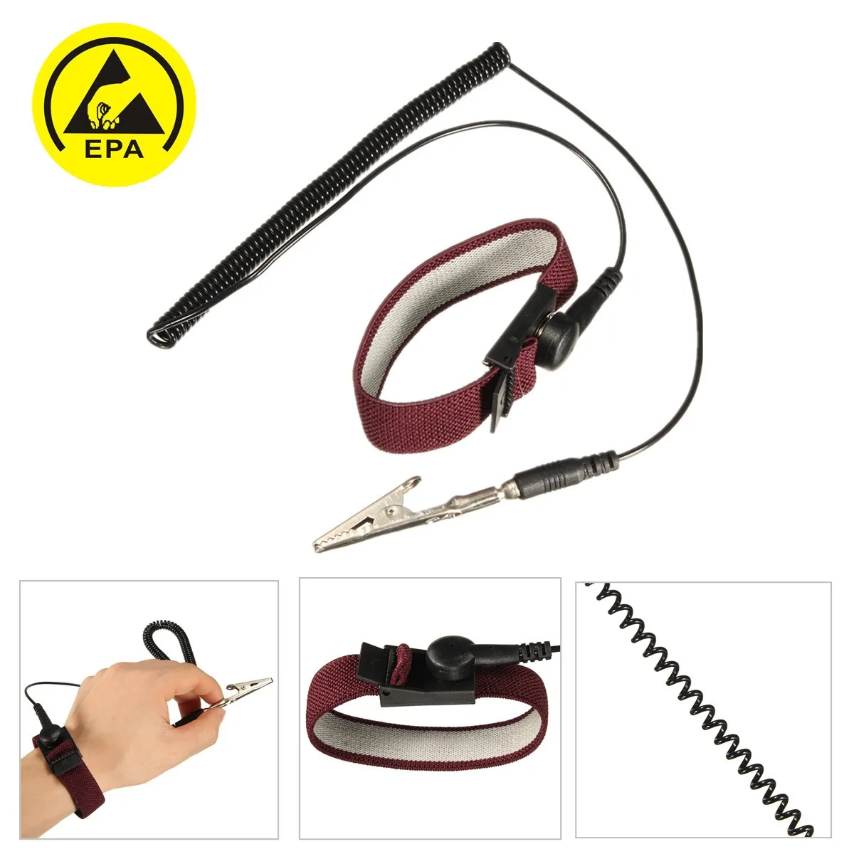 6-Fuß-Antistatik-Armband, antistatisches Handgelenkband – Bild 5