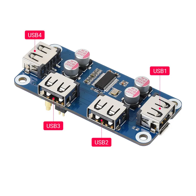 Raspberry Pi Zero USB HUB HAT (B) Erweiterungsplatine 4x erweiterte – Bild 2