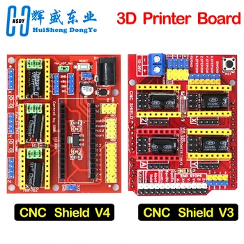 CNC Shield V3/CNC Shield V4 Graviermaschine / 3D-Drucker / A4988 Treibererweiterungsplatine für Arduino Diy